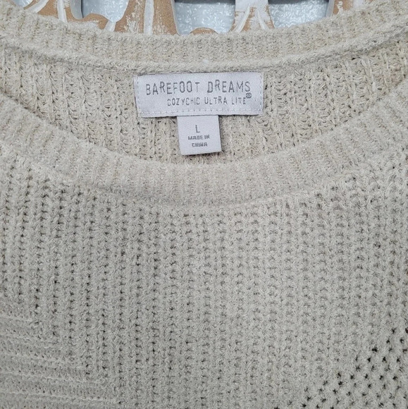 Barefoot Dreams CozyChic Ultra Lite Mixed Stitch Dolman Pullover - Picture 7 of 14